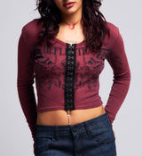 Winged Up LS Top