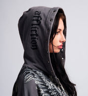 Crossed Over Zip Hood