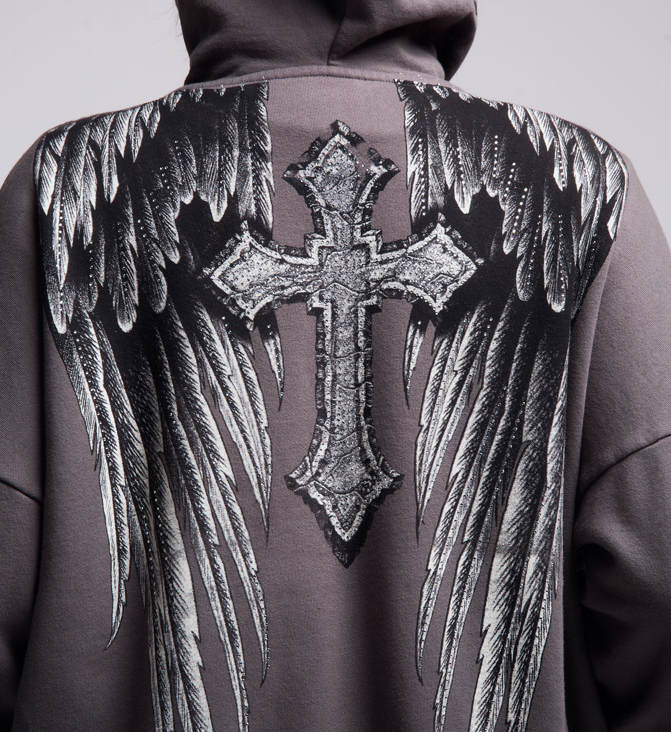 Crossed Over Zip Hood