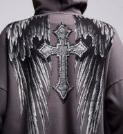 Crossed Over Zip Hood