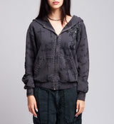 Stone Grail Oversized Zip Hood
