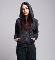 Stone Grail Oversized Zip Hood