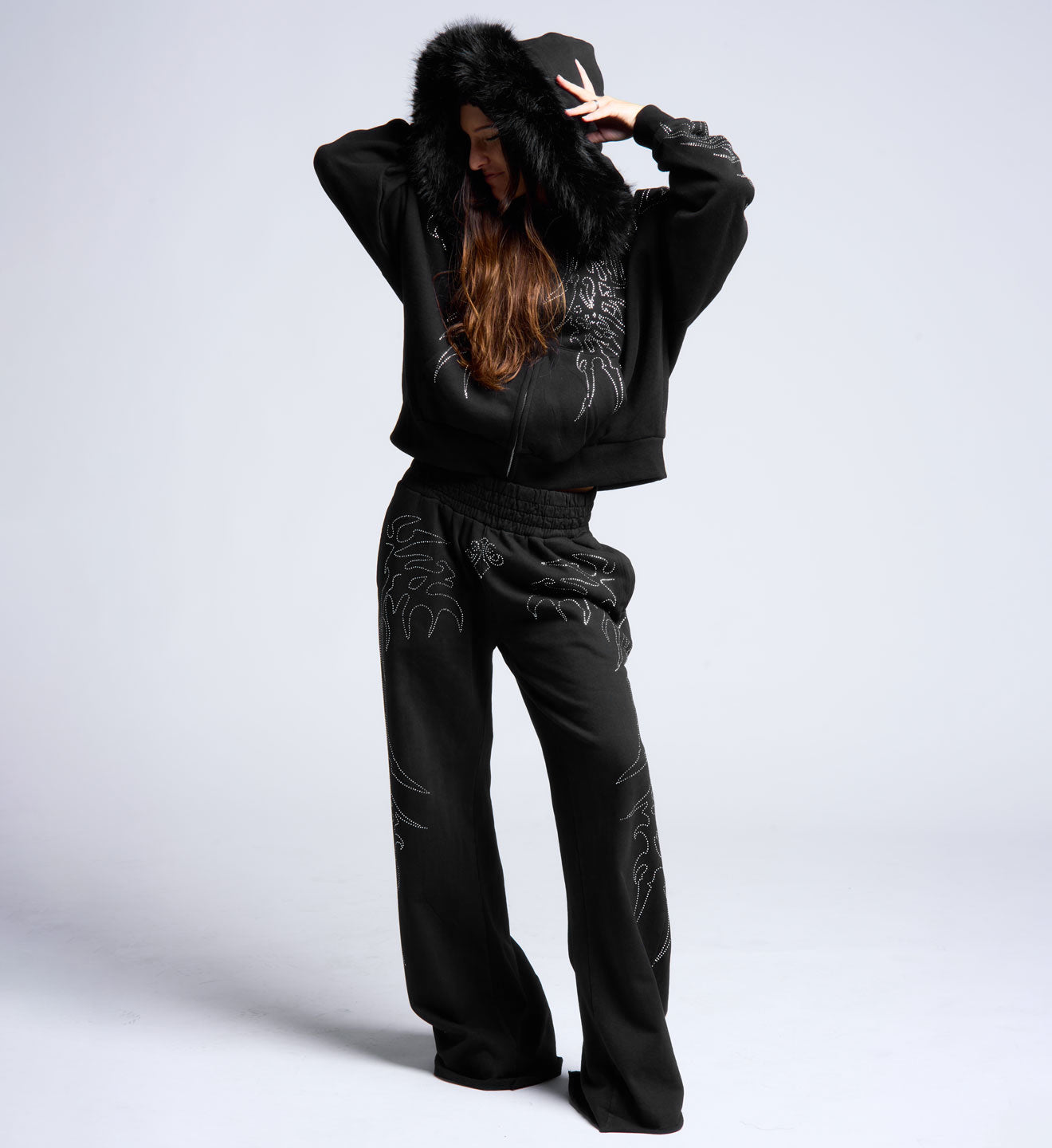 Skeleton Oversized Boxy Hood