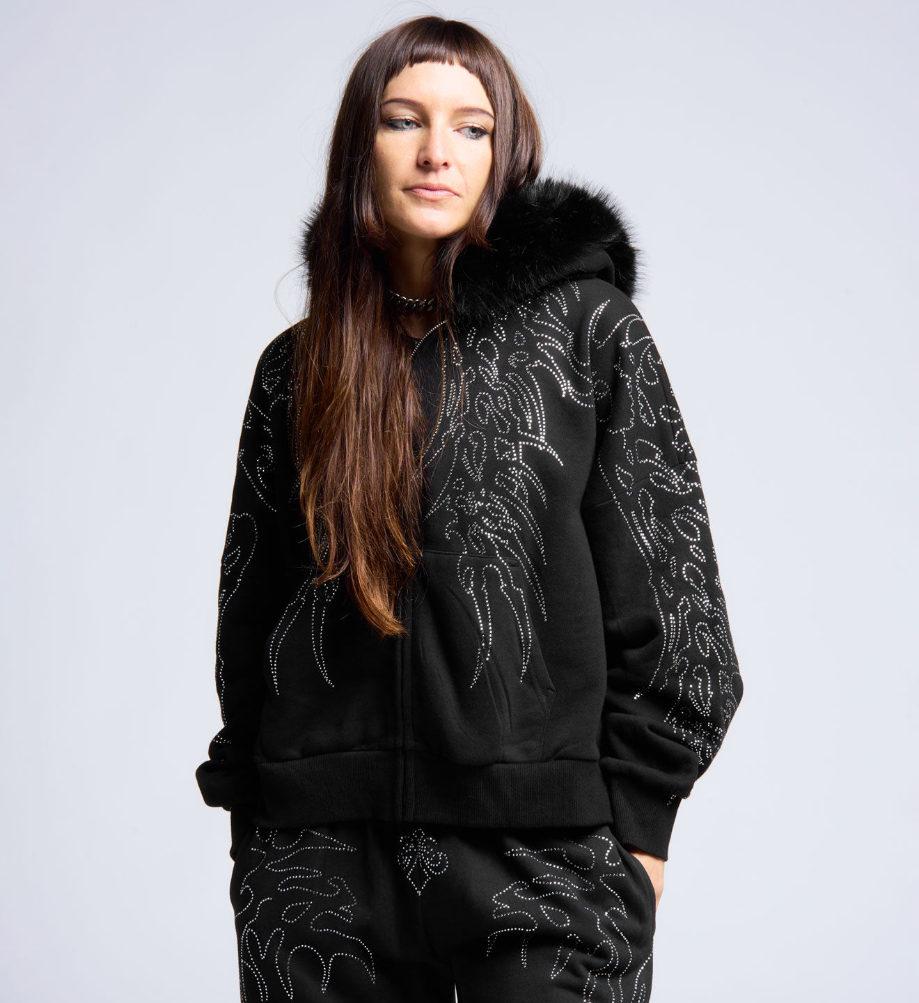 Skeleton Oversized Boxy Hood