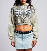 Collapse Crop Hoodie