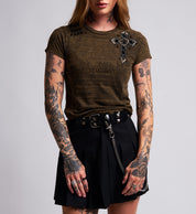 Crossed Baby Tee