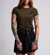 Crossed Baby Tee