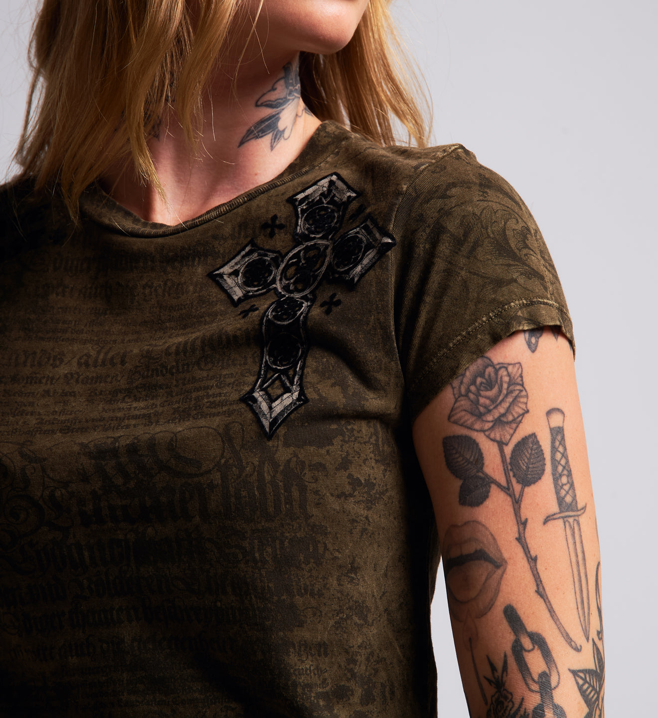 Crossed Baby Tee