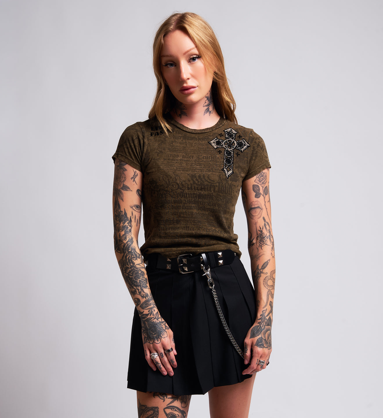 Crossed Baby Tee