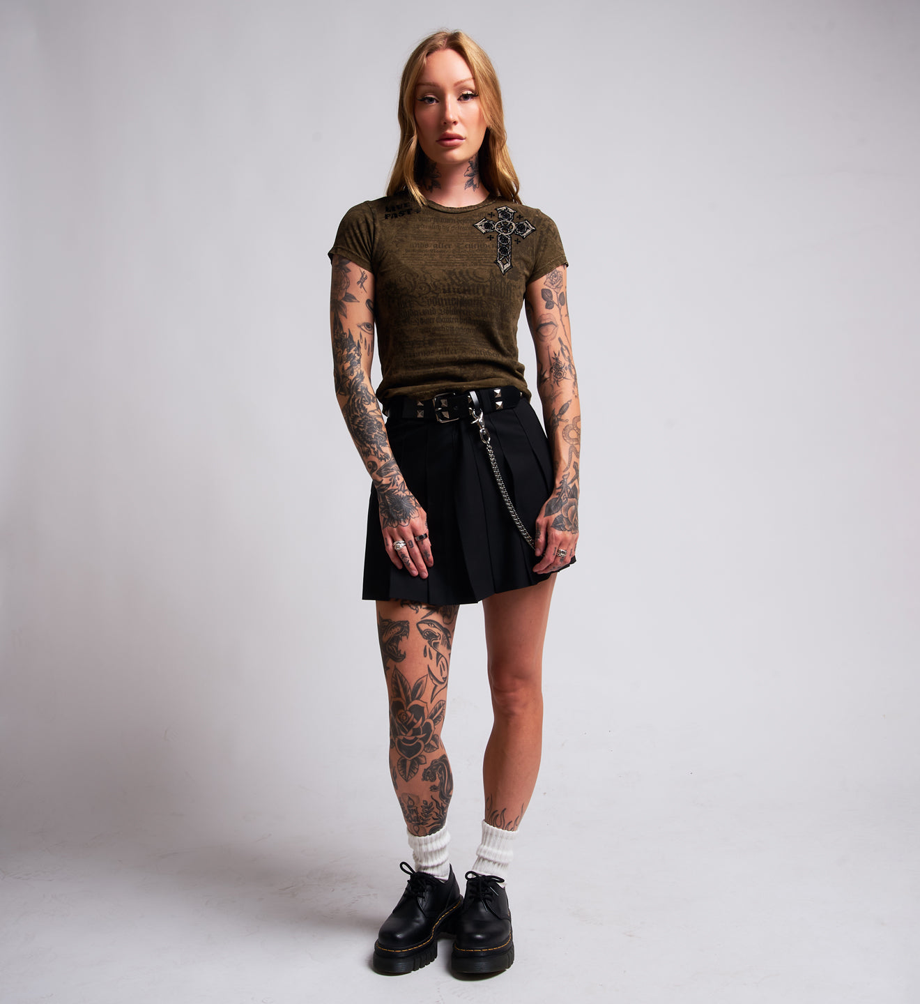 Crossed Baby Tee