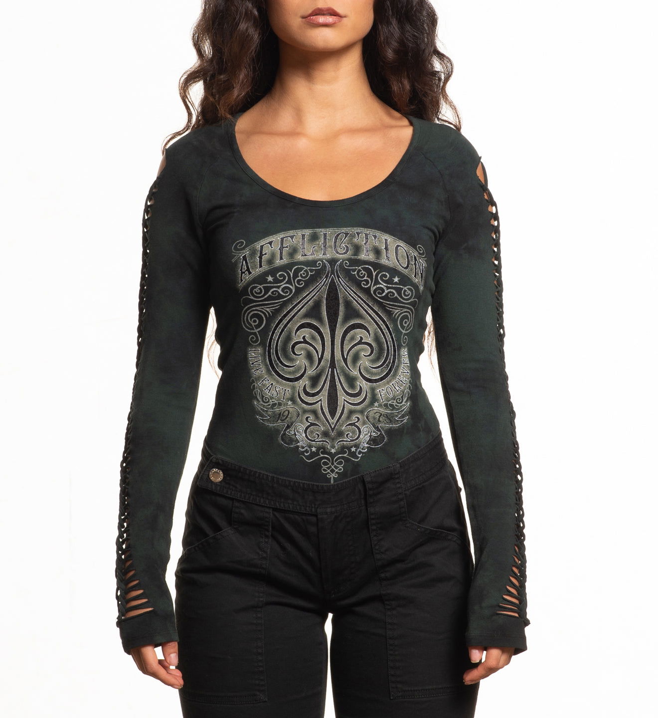 Long Sleeve Graphic T shirts for Womens | Affliction - Affliction Clothing