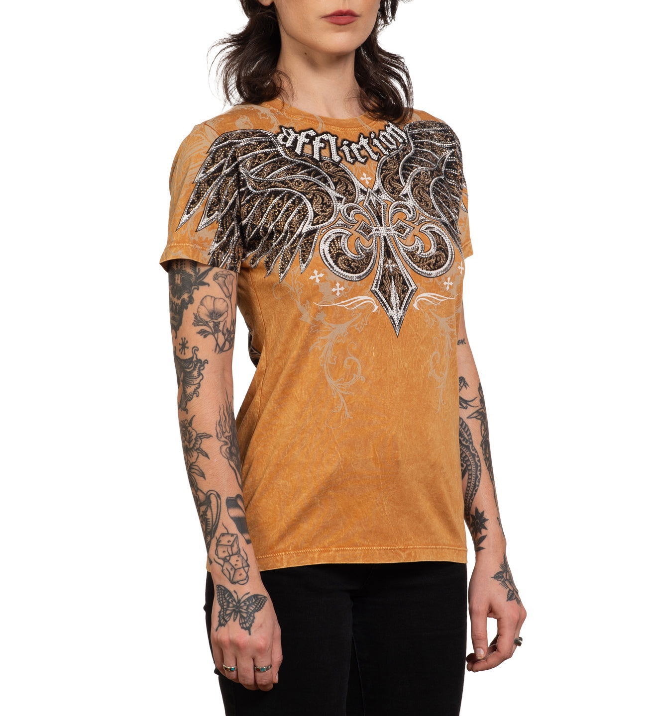 Affliction Clothes Rack Chrome Tee – Affliction Clothing