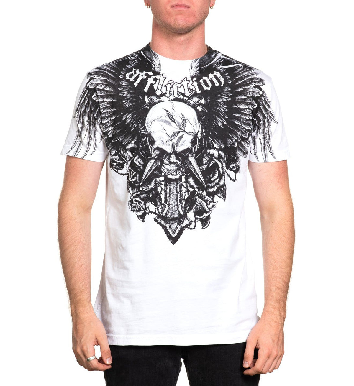 Affliction Clothes Rack Crossed Over Tee – Affliction Clothing
