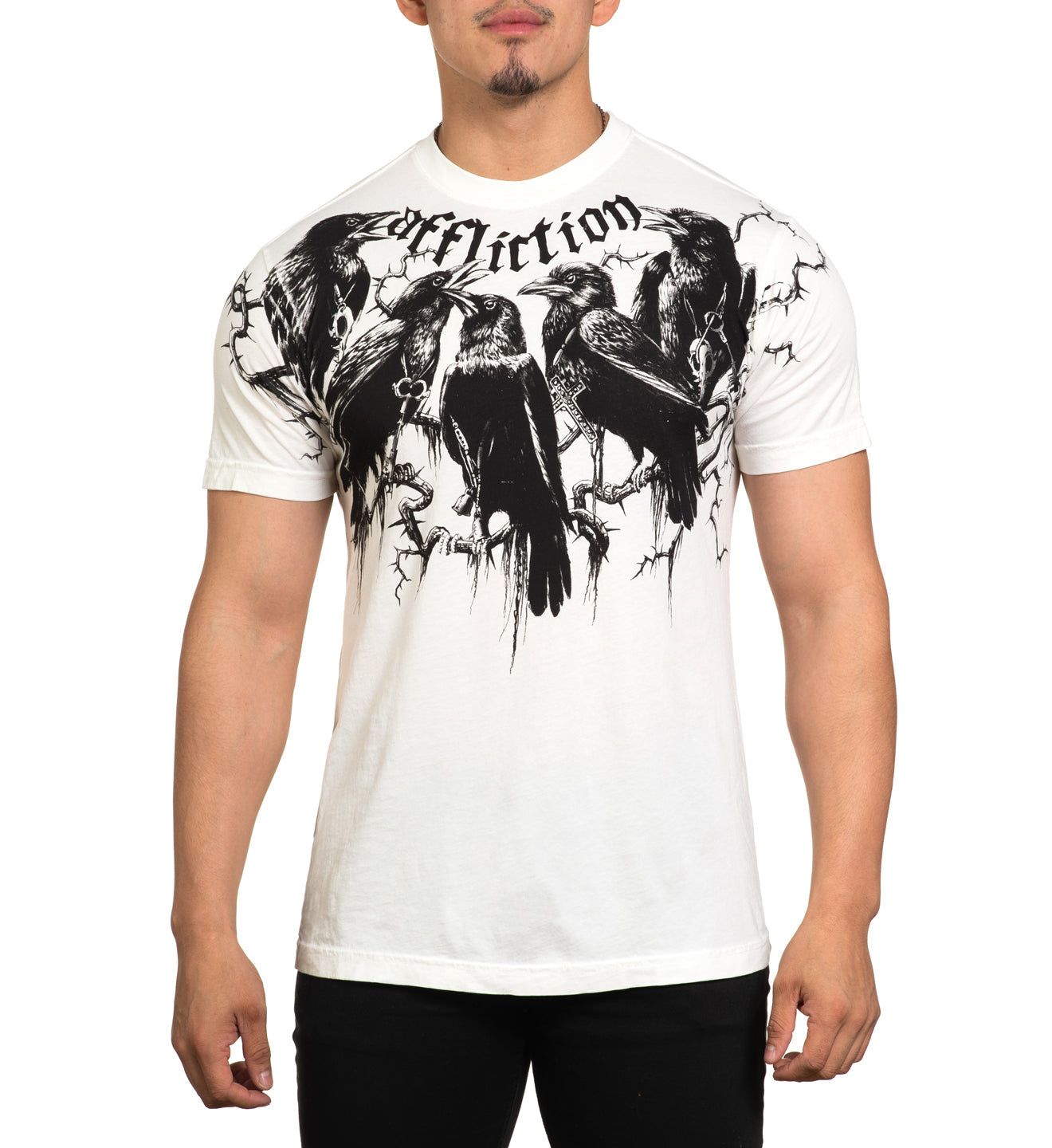 Affliction Clothes Rack Crows Tee – Affliction Clothing