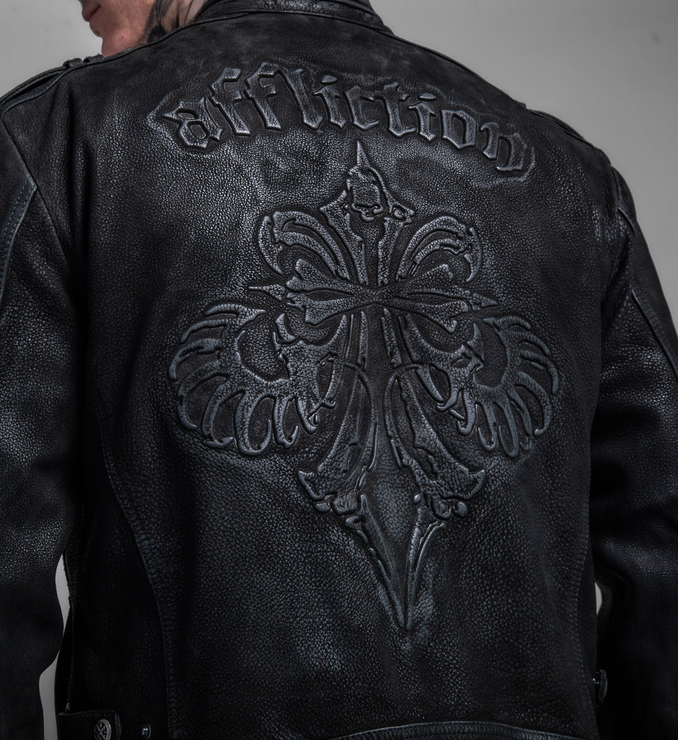 Skeleton Leather Jacket