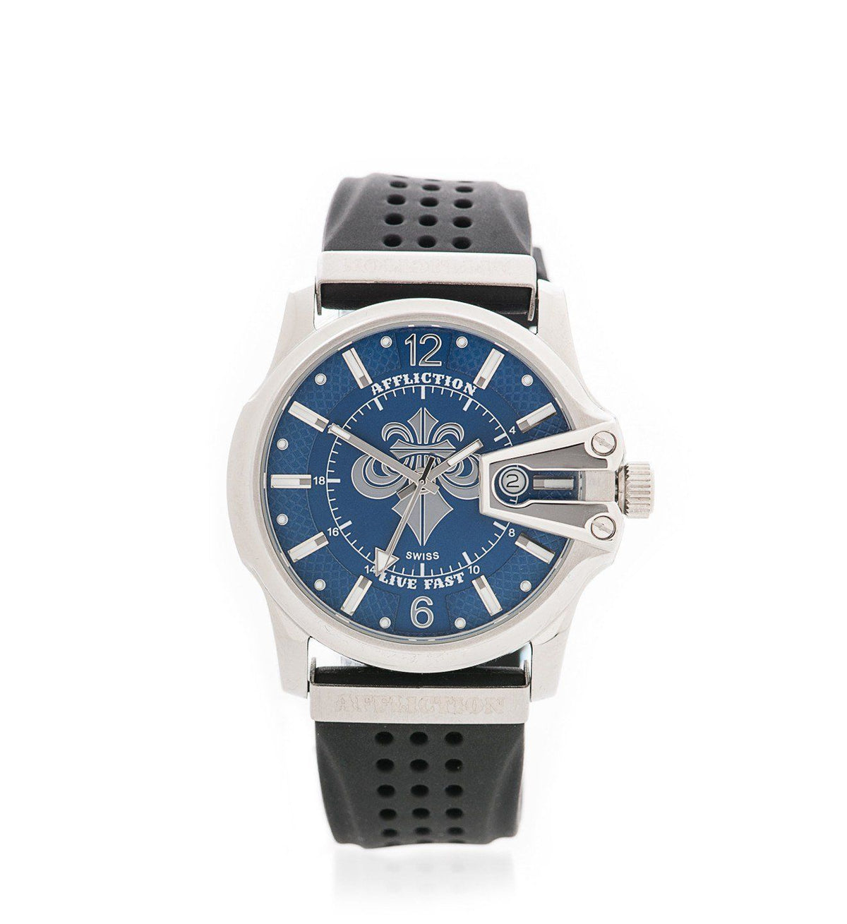 Gents Large Round Watch - Affliction Clothing