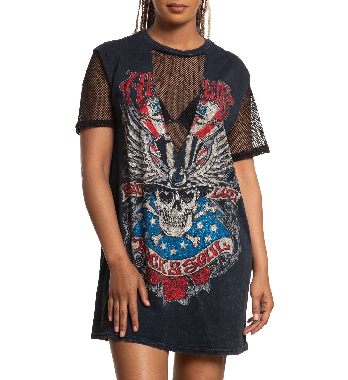 Rock And Soul Oversized Boyfriend Dress - Affliction Clothing