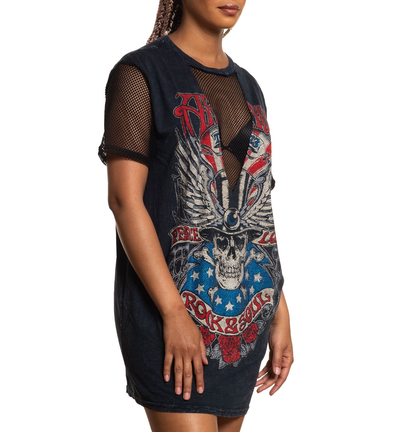 Rock And Soul Oversized Boyfriend Dress - Affliction Clothing