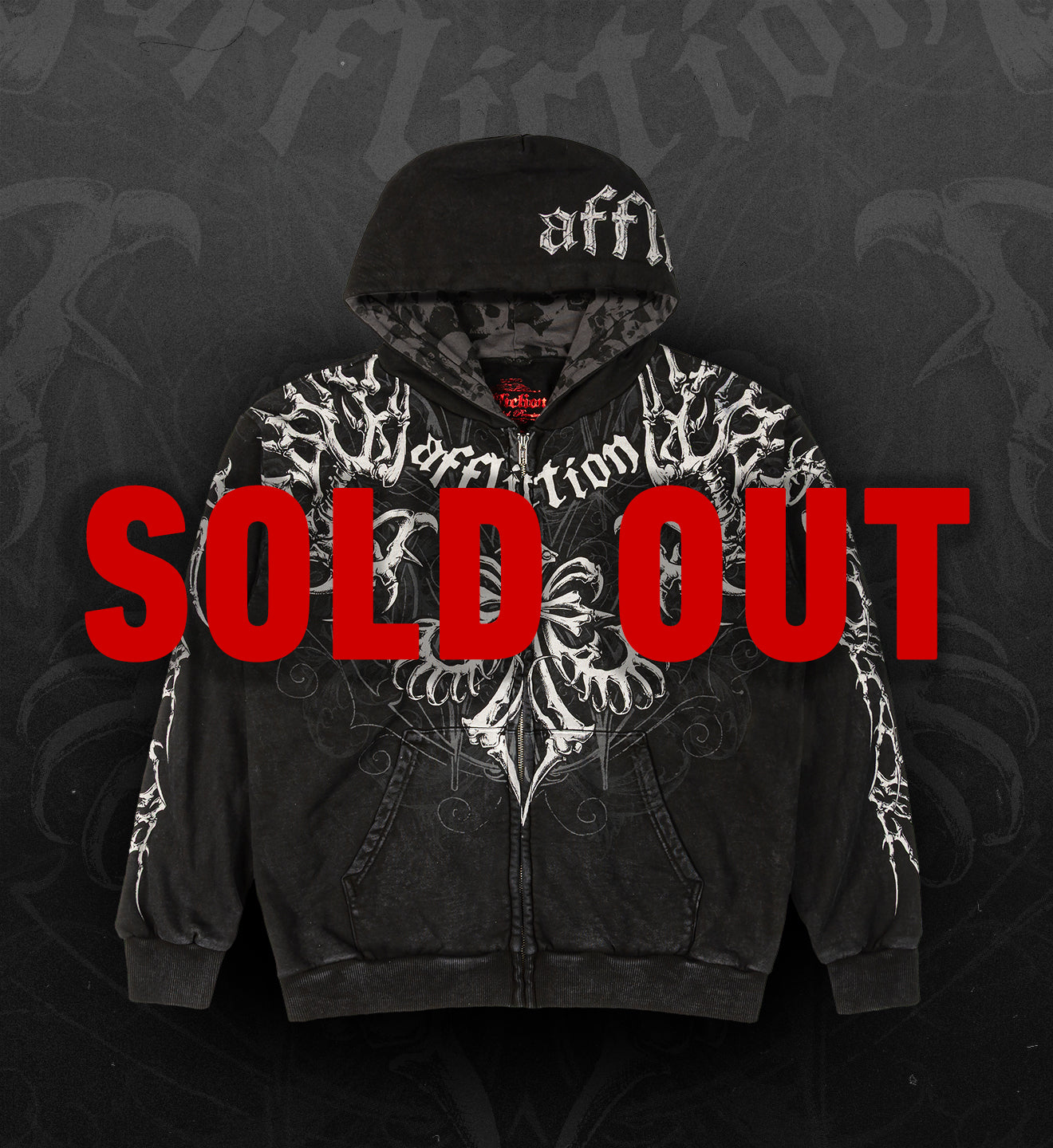 Skeleton Zip-up Hood