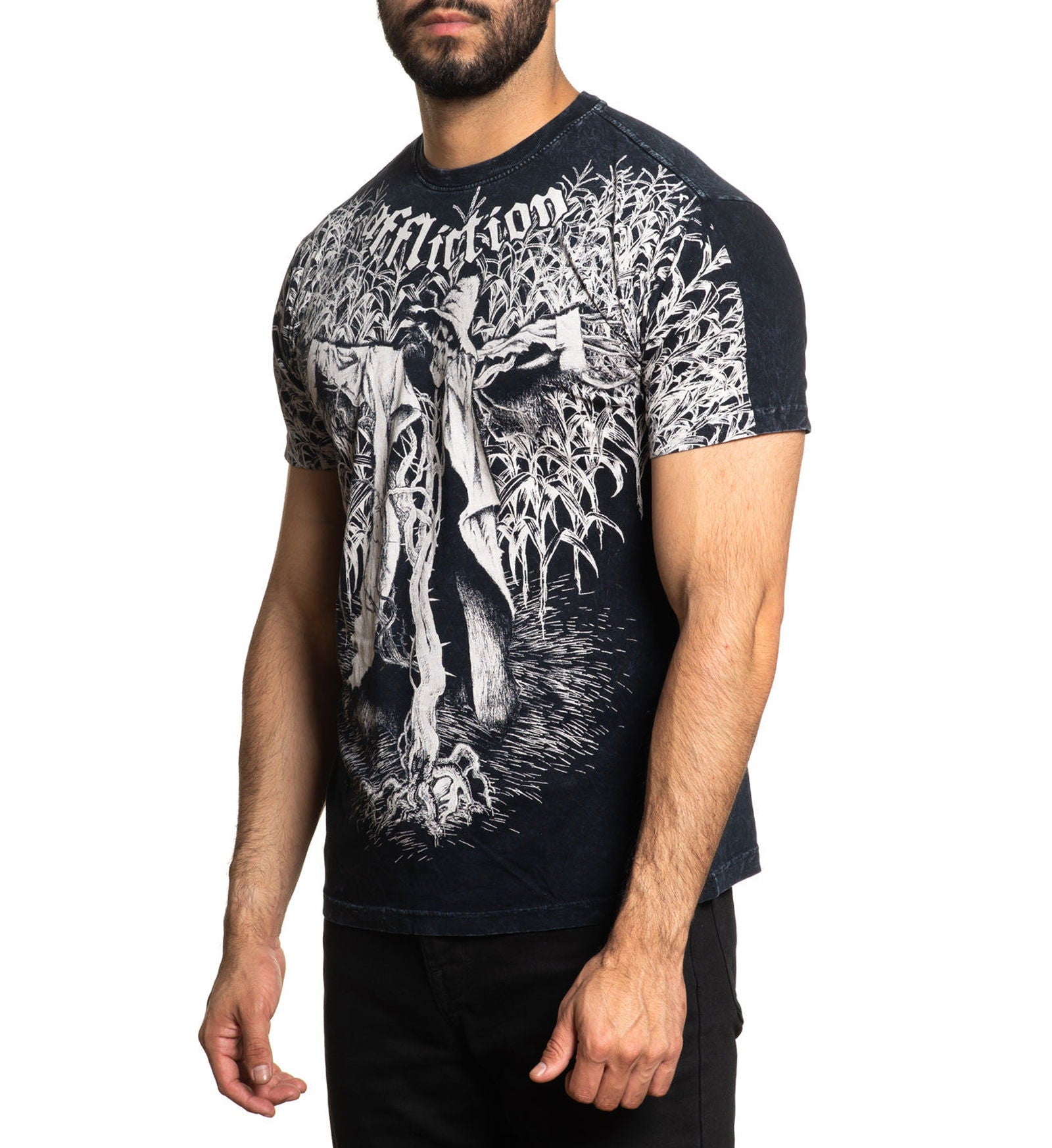 Affliction BANNED 大会記念Tシャツ Affliction Banned July 19 Fedor vs Sylvia MMA Mens Black Graphic T