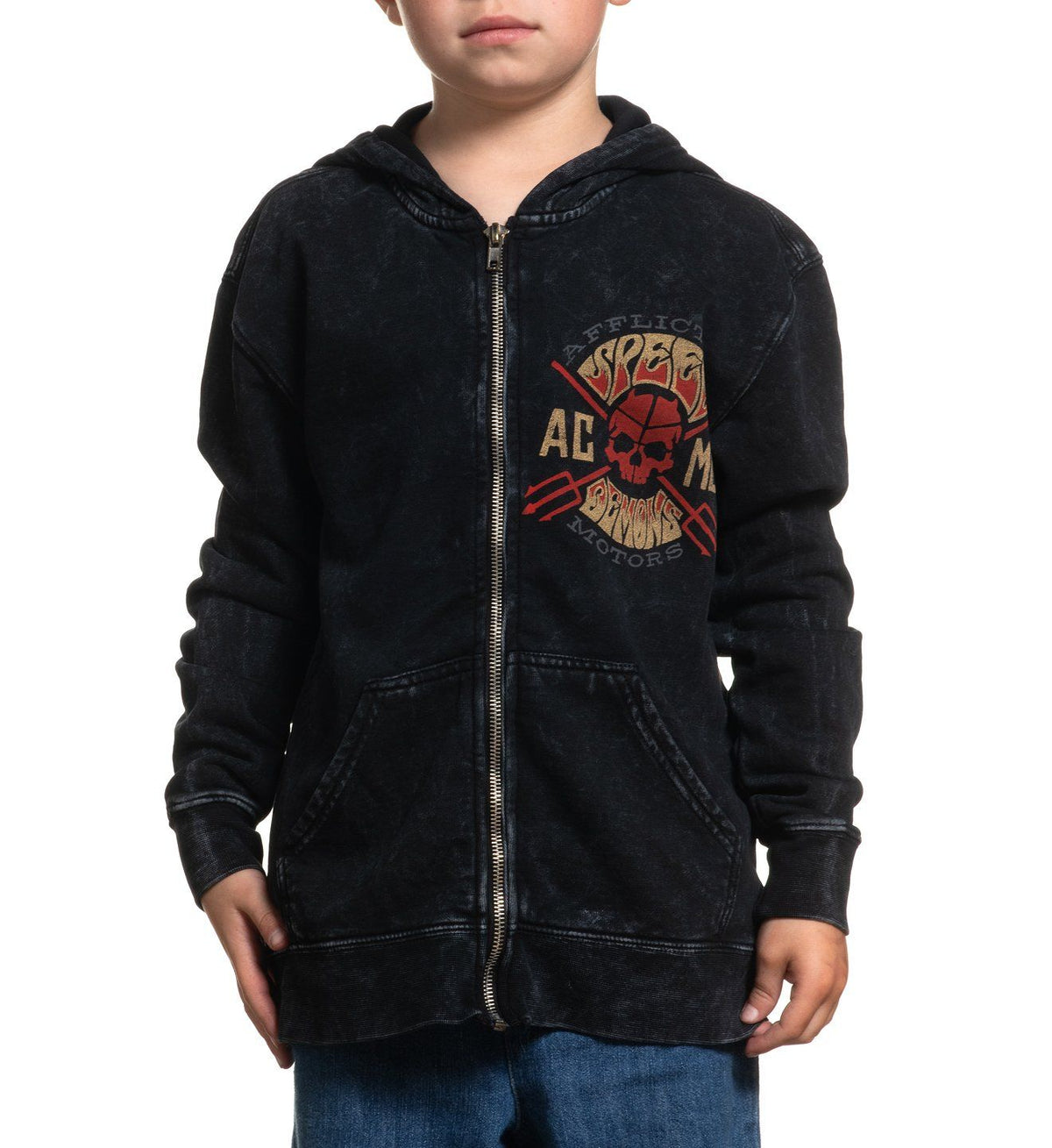 Speed Demons Zip Hood-Youth - Affliction Clothing