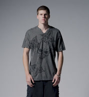 Cross Slit Neck Tee