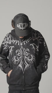 Skeleton Zip-up Hood