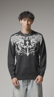 Winged Up Knit Sweater