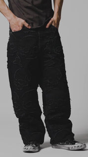 Eternal Skull Wide Leg Denim