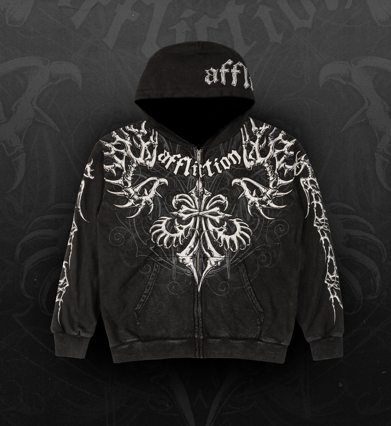 Skeleton Zip-up Hood