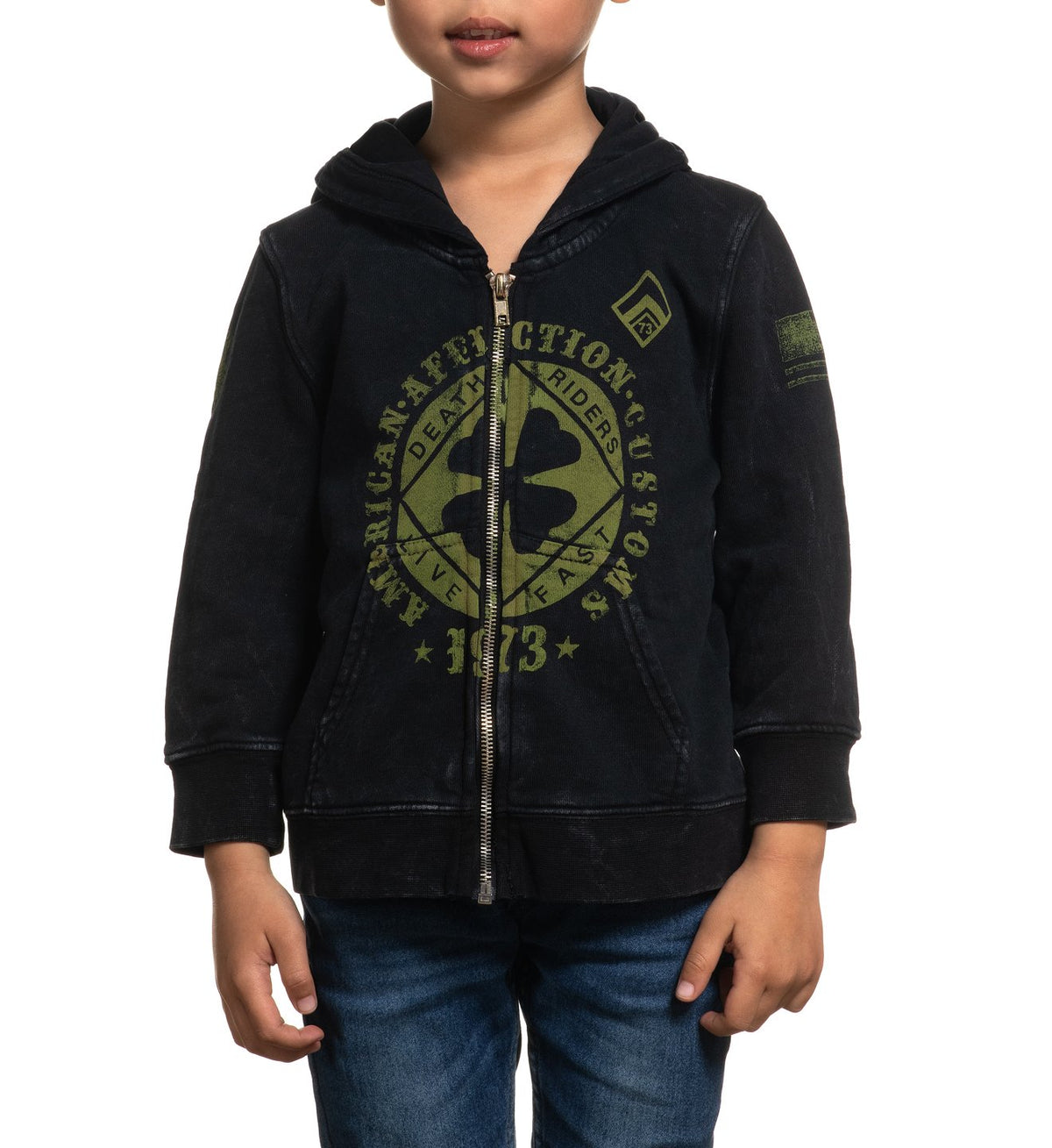 Lucky Shot Zip Hood-Toddler - Toddlers Hooded Sweatshirts - Affliction Clothing
