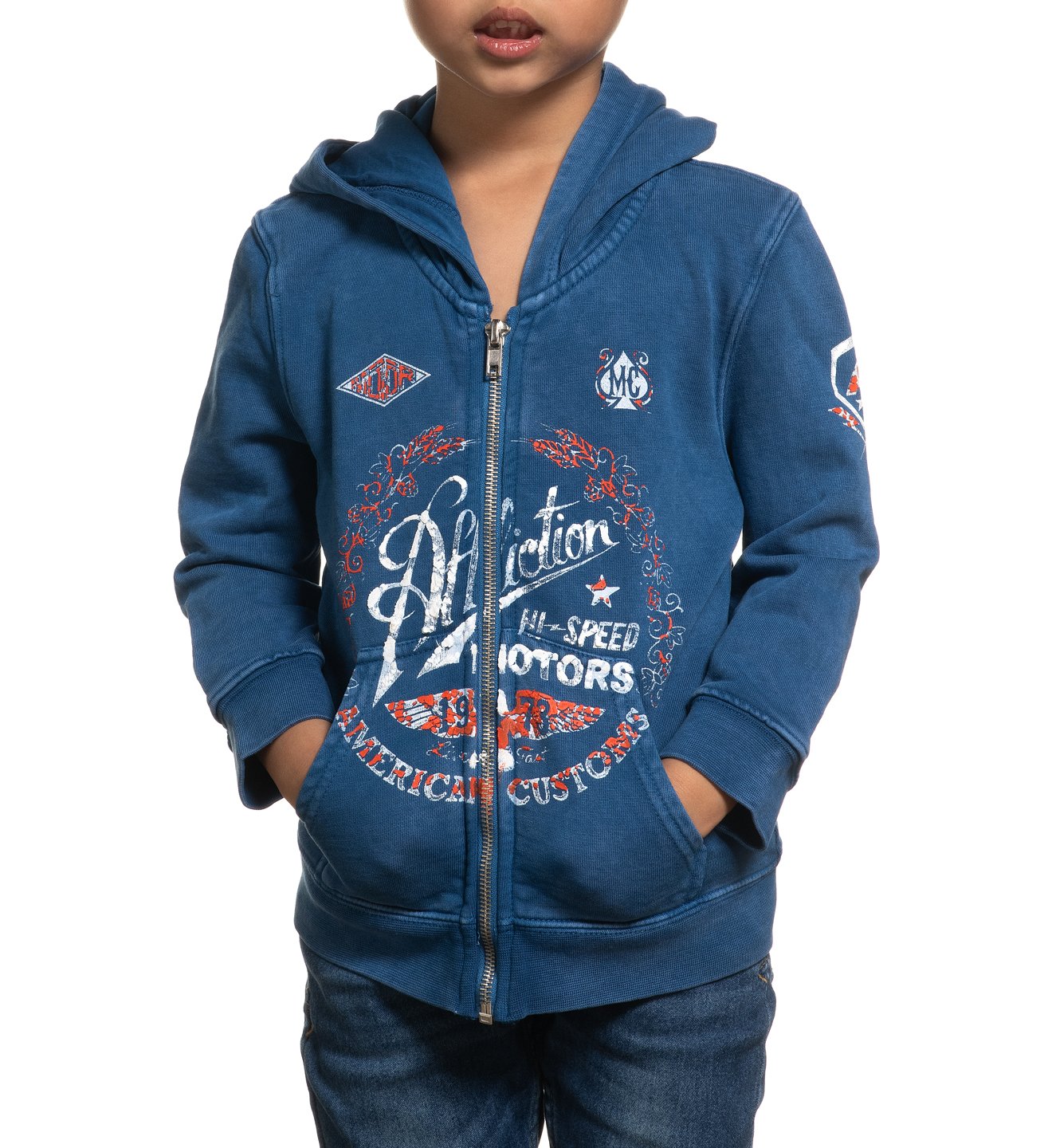 Fast Times Zip Hood-Toddler - Toddlers Hooded Sweatshirts - Affliction Clothing