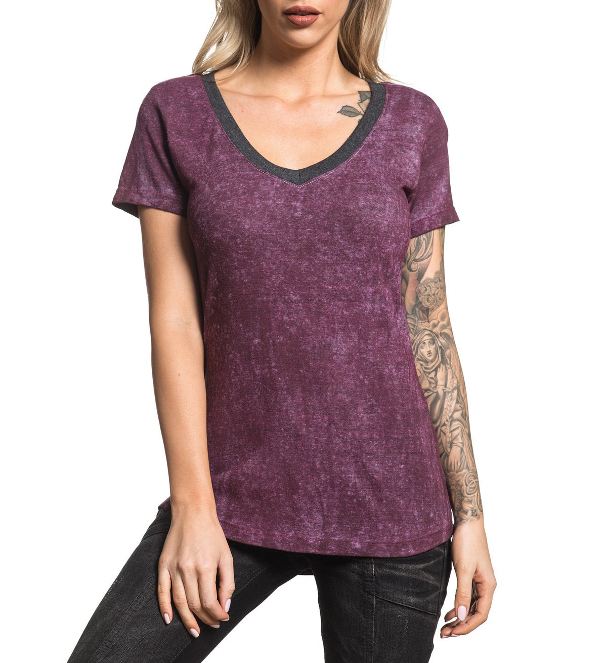 Standard Supply W-070 - Womens Short Sleeve Tees - Affliction Clothing