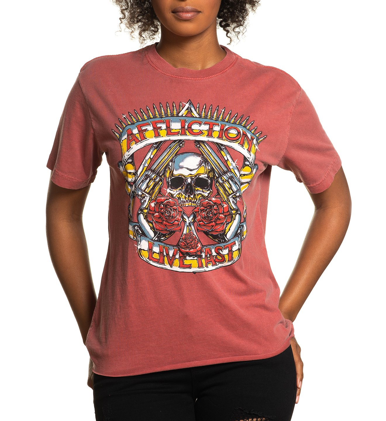 Hollow Point - Womens Short Sleeve Tees - Affliction Clothing
