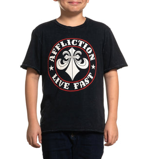 Kids Creed Hair-Youth - Kids Short Sleeve Tees - Affliction Clothing
