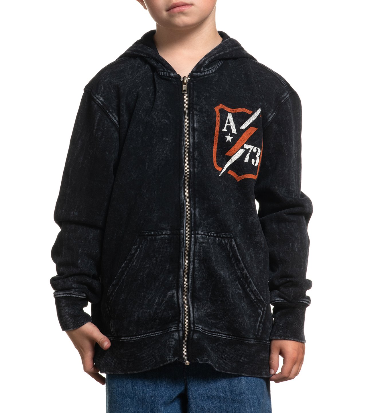 Abandon Zip Hood-Youth - Kids Hooded Sweatshirts - Affliction Clothing