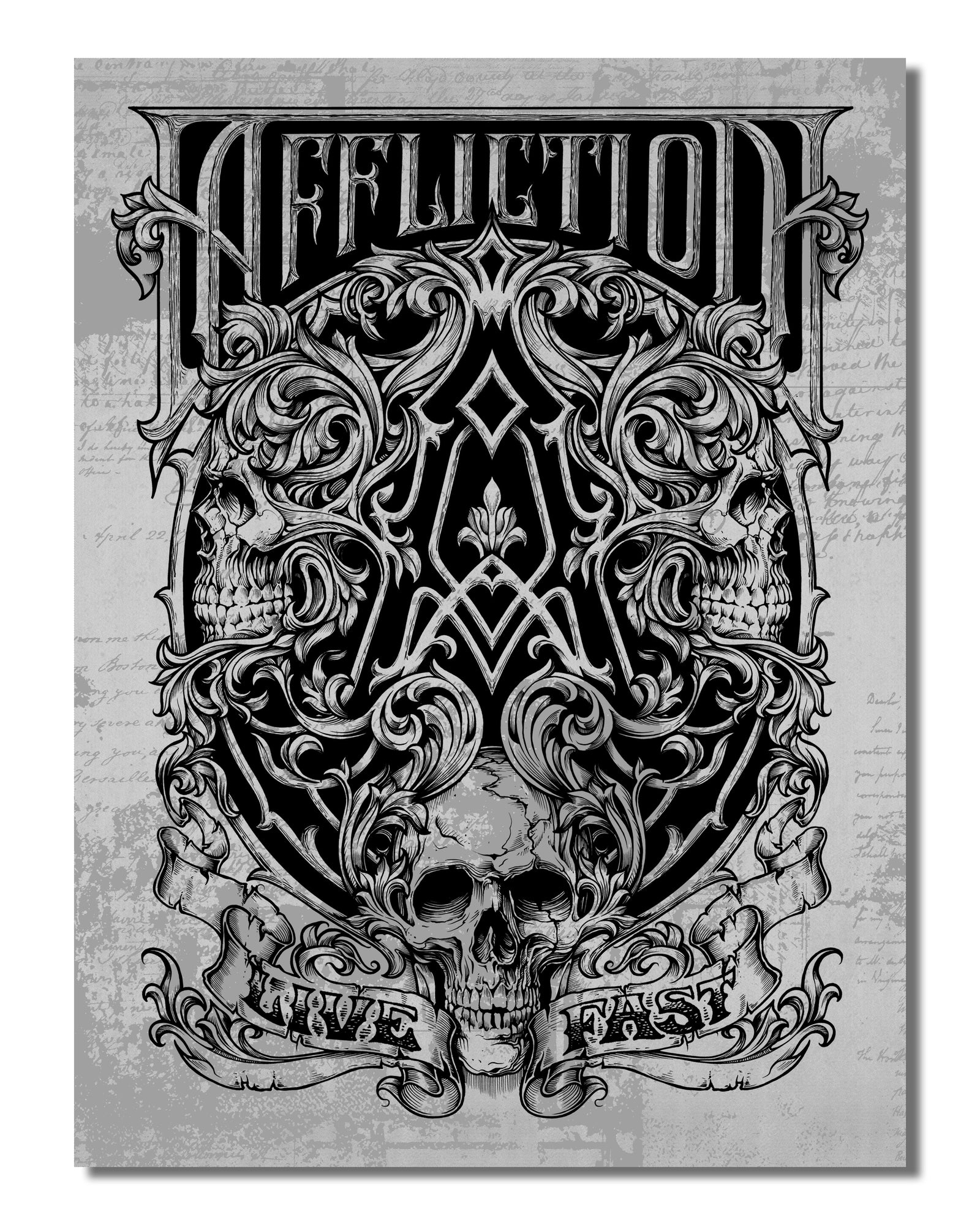 Framing Death 23x31 - Mens Other Accessories - Affliction Clothing