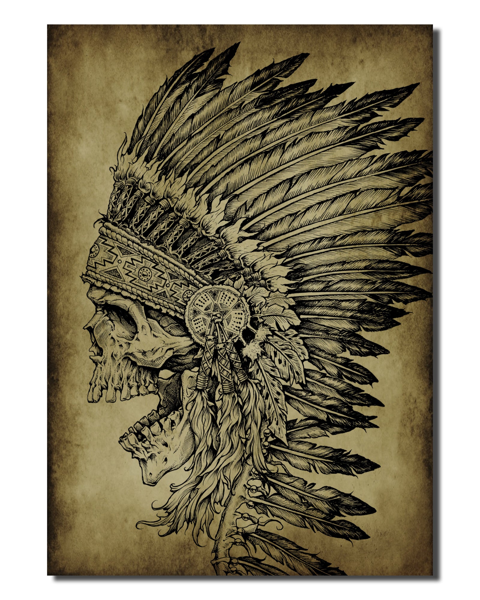 Indian 13x18 - Mens Other Accessories - Affliction Clothing