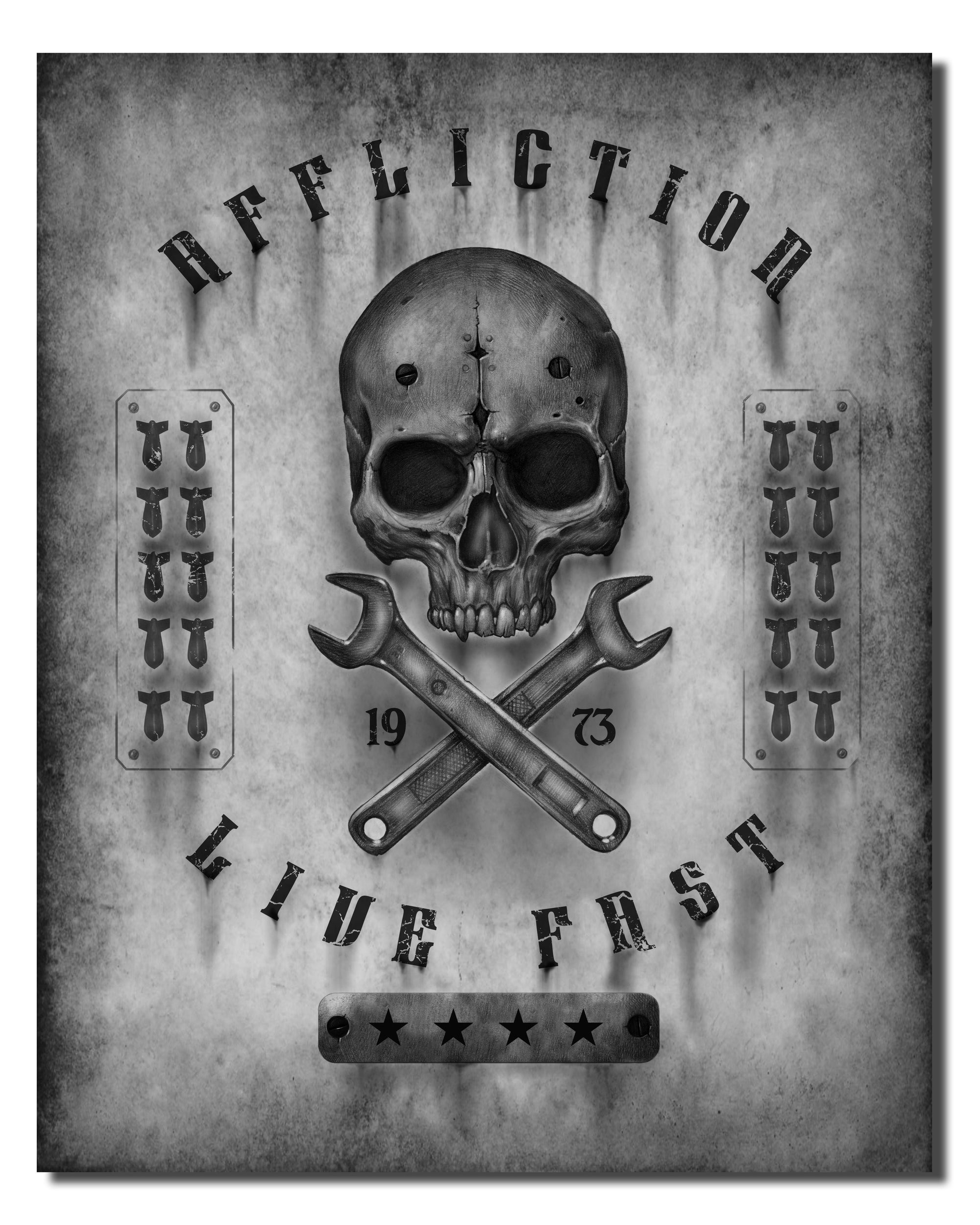 On The Tracks 13x18 - Mens Other Accessories - Affliction Clothing