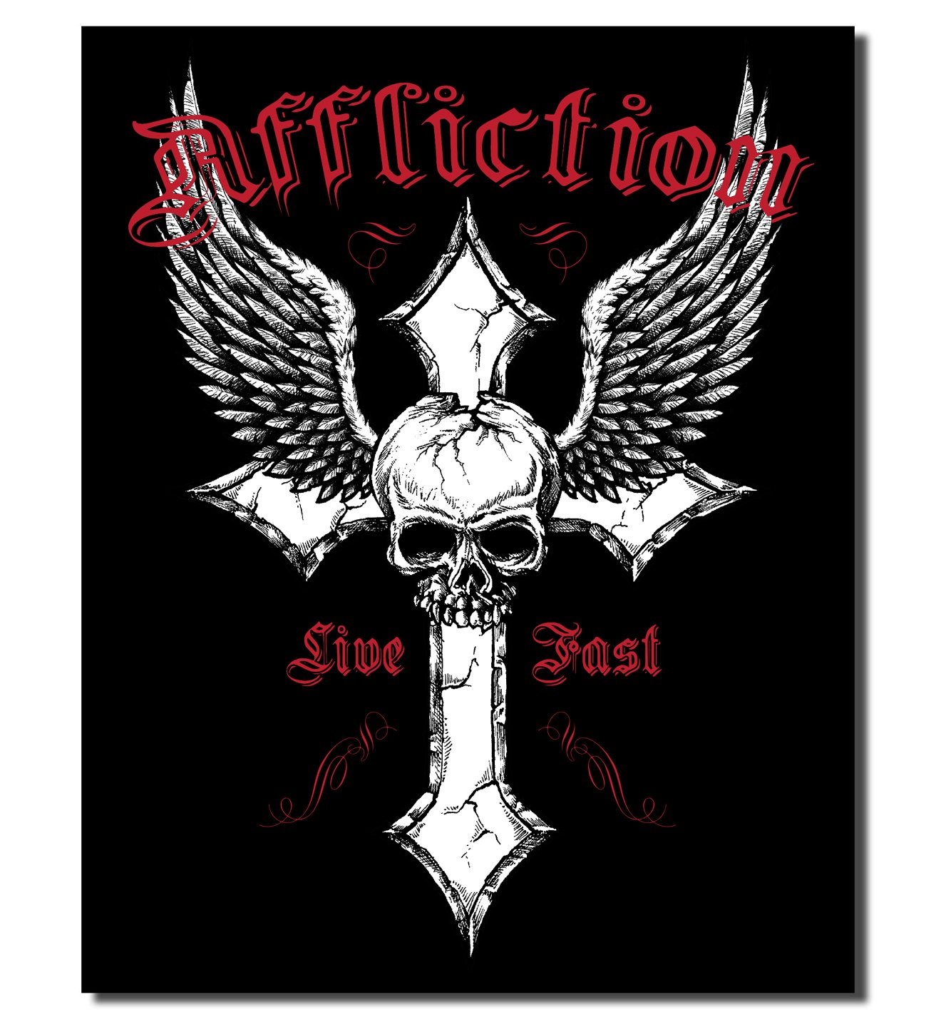 Live Fast 14x17 - Mens Other Accessories - Affliction Clothing