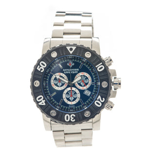 Gents Chronograph Steel Watch - Mens Watches - Affliction Clothing