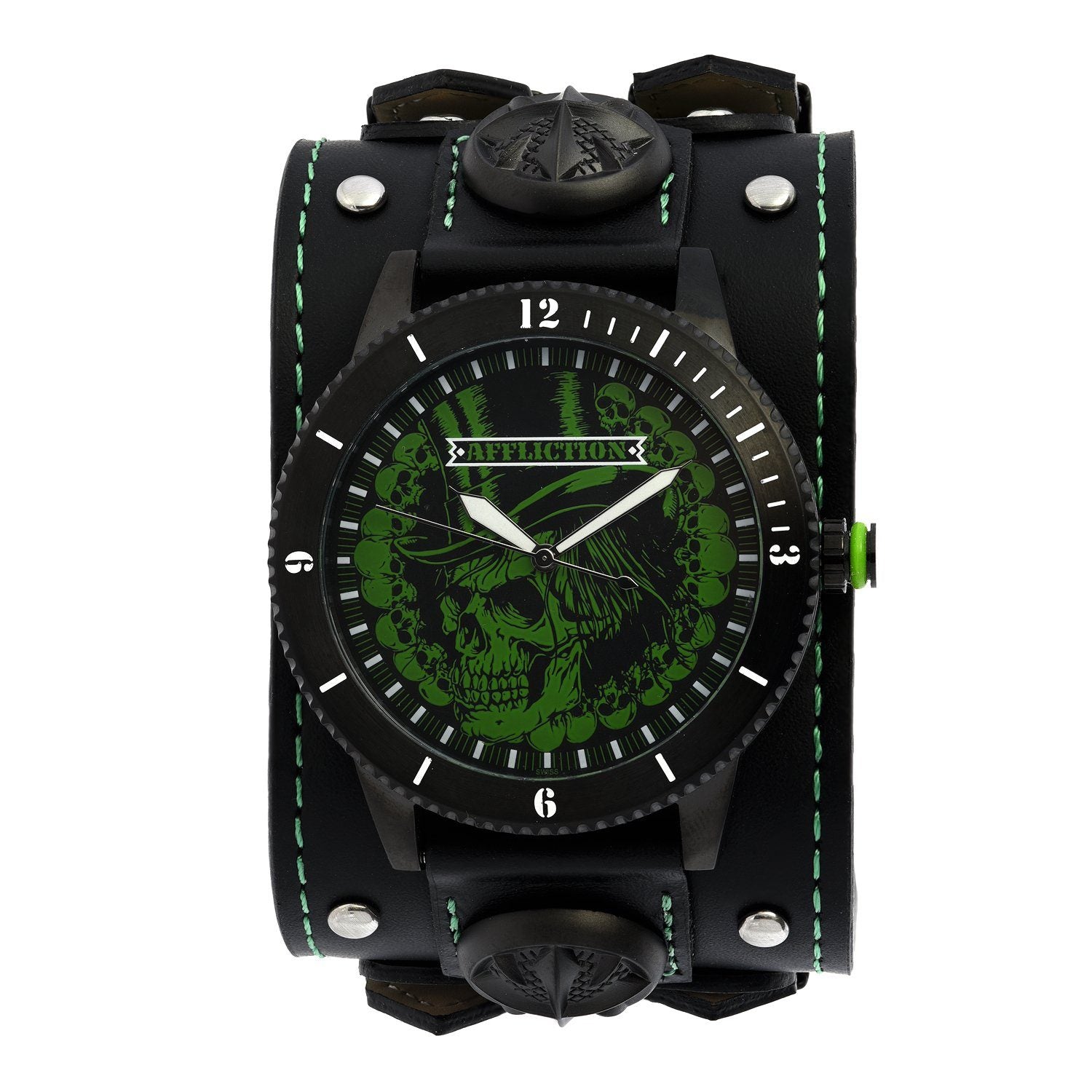 Top Hat Wide Strap Watch - Mens Watches - Affliction Clothing